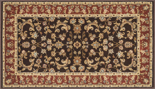 Loloi Welbourne WL-03 Coffee / Paprika Area Rug aerial 2-3 x 3-9