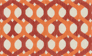 Loloi Weston HWS04 Red / Orange Area Rug aerial 2-3 x 3-9