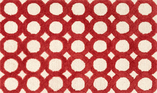 Loloi Weston HWS08 Ivory / Red Area Rug aerial 2-3 x 3-9