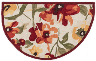 Loloi Summerton SRS23 Red / Yellow Area Rug aerial 2-3 x 3-9 scalloped hearth