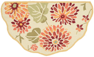 Loloi Summerton SSC07 Maize Area Rug aerial 2-3 x 3-9 scalloped hearth