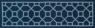 Loloi Stephanie SW-02 Navy / Aqua Area Rug aerial 2-3 x 7-6