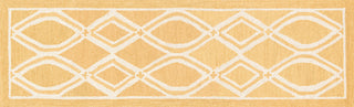 Loloi Stephanie SW-04 Gold / Ivory Area Rug aerial 2-3 x 7-6