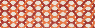 Loloi Weston HWS04 Red / Orange Area Rug aerial 2-3 x 7-6