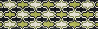 Loloi Weston HWS10 Lime / Charcoal Area Rug aerial 2-3 x 7-6