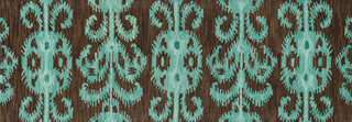 Loloi Milano ML-07 Chocolate / Teal Area Rug aerial 2-6 x 7-6