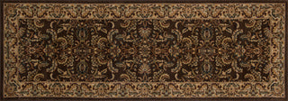 Loloi Stanley ST-03 Chocolate / Beige Area Rug aerial 2-6 x 7-9