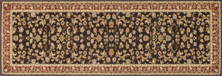 Loloi Welbourne WL-03 Coffee / Paprika Area Rug aerial 2-8 x 7-7