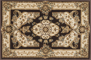 Loloi Welbourne WL-01 Coffee / Ivory Area Rug aerial 2 x 3