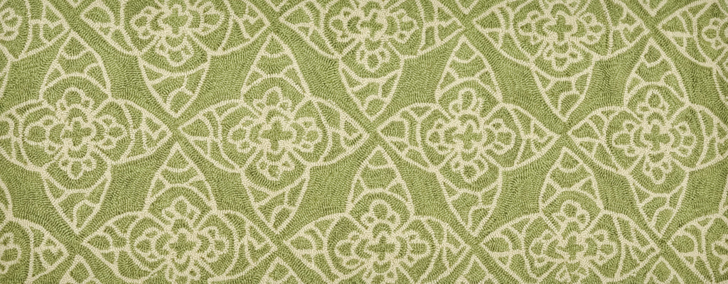 Loloi Summerton SRS05 Green / Ivory Area Rug aerial 2 x 5