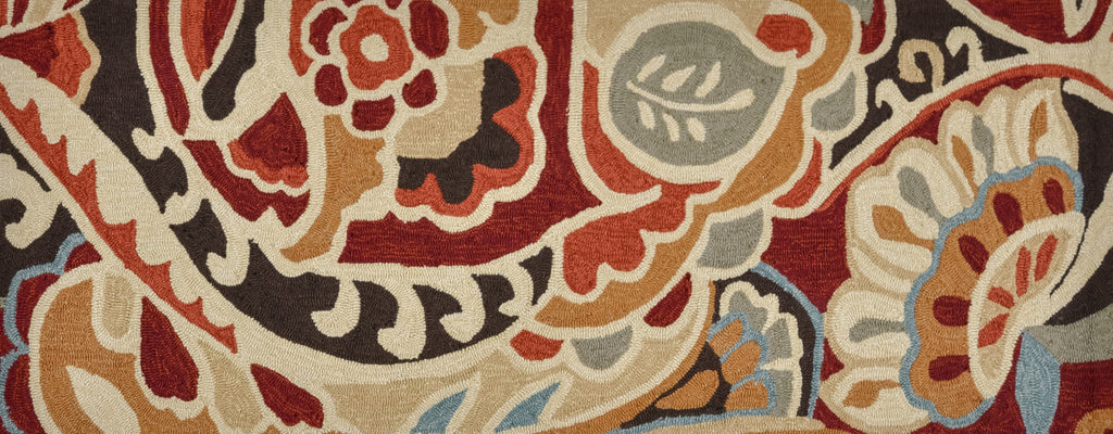 Loloi Summerton SRS09 Red / Multi Area Rug aerial 2 x 5