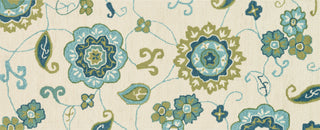 Loloi Summerton SRS24 Ivory / Aqua Area Rug aerial 2 x 5