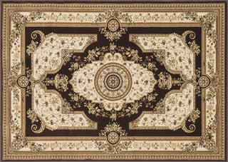 Loloi Welbourne WL-01 Coffee / Ivory Area Rug aerial 3-10 x 5-7