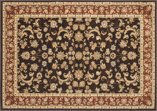 Loloi Welbourne WL-03 Coffee / Paprika Area Rug aerial 3-10 x 5-7