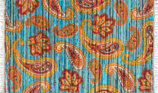 Loloi Aria HAR08 Blue / Multi Area Rug aerial 3-6 x 5-6