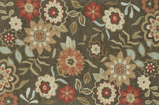 Loloi Francesca FC-02 Brown Area Rug aerial 3-6 x 5-6