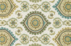 Loloi Francesca FC-24 Ivory / Aqua Area Rug aerial 3-6 x 5-6