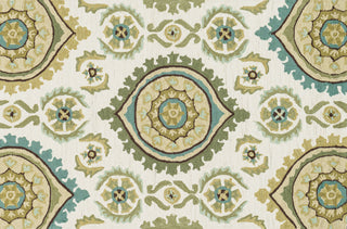 Loloi Francesca FC-24 Ivory / Aqua Area Rug aerial 3-6 x 5-6