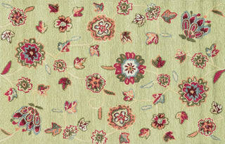 Loloi Juliana JL-02 Green Area Rug aerial 3-6 x 5-6