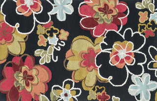 Loloi Juliana JL-07 Black / Multi Area Rug aerial 3-6 x 5-6