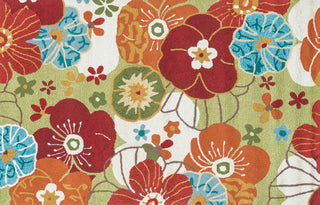 Loloi Juliana JL-17 Apple Green Area Rug aerial 3-6 x 5-6