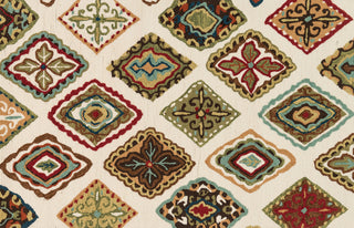 Loloi Olivia HOL02 Ivory / Multi Area Rug aerial 3-6 x 5-6