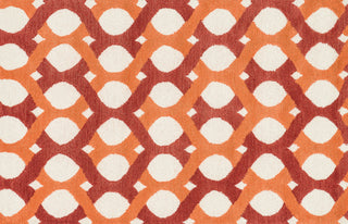 Loloi Weston HWS04 Red / Orange Area Rug aerial 3-6 x 5-6
