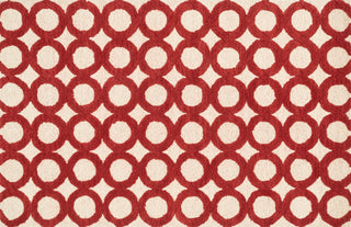Loloi Weston HWS08 Ivory / Red Area Rug aerial 3-6 x 5-6