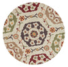 Loloi Francesca FC-16 Beige / Multi Area Rug aerial 3 x 3 round