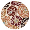 Loloi Gabriella GB-04 Rust / Multi Area Rug aerial 3 x 3 round