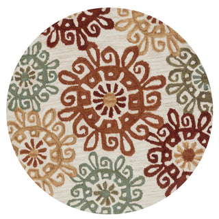 Loloi Gabriella GB-05 Multi Area Rug aerial 3 x 3 round