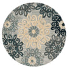 Loloi Gabriella GB-05 Slate Area Rug aerial 3 x 3 round