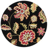 Loloi Juliana JL-06 Black Area Rug aerial 3 x 3 round