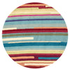 Loloi Juliana JL-10 Multi Stripe Area Rug aerial 3 x 3 round