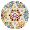 Loloi Juliana JL-13 Ivory / Multi Area Rug aerial 3 x 3 round