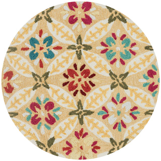 Loloi Juliana JL-25 Buttercup Area Rug aerial 3 x 3 round