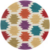 Loloi Juliana JL-27 Rainbow Area Rug aerial 3 x 3 round