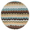 Loloi Juliana JL-28 Earth Area Rug aerial 3 x 3 round