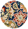 Loloi Olivia HOL05 Blue / Multi Area Rug aerial 3 x 3 round