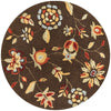 Loloi Summerton SRS02 Brown Area Rug aerial 3 x 3 round