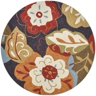 Loloi Summerton SRS03 Black / Multi Area Rug aerial 3 x 3 round