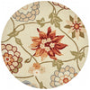 Loloi Summerton SRS11 Ivory / Floral Area Rug aerial 3 x 3 round