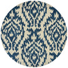 Loloi Summerton SRS13 Ivory / Denim Area Rug aerial 3 x 3 round