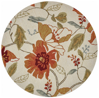 Loloi Summerton SSC01 Ivory Area Rug aerial 3 x 3 round