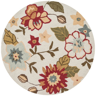 Loloi Summerton SSC12 Ivory / Olive Area Rug aerial 3 x 3 round