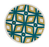 Loloi Terrace HTC09 Teal / Citron Area Rug aerial 3 x 3 rounds