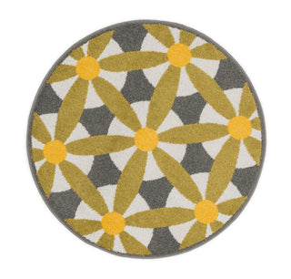 Loloi Terrace HTC15 Grey / Multi Area Rug aerial 3 x 3 rounds