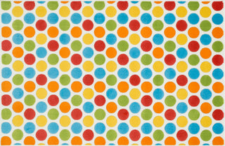 Loloi Gracie HGE06 Ivory / Multi Area Rug aerial 4-4 x 6-7