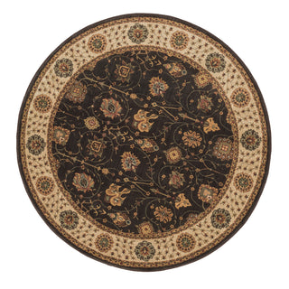 Loloi Stanley ST-09 Expresso / Beige Area Rug aerial 5-2 x 5-2 rounds