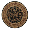 Loloi Stanley ST-11 Black / Rust Area Rug aerial 5-2 x 5-2 rounds